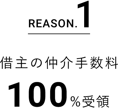 借主の仲介手数料100%受領